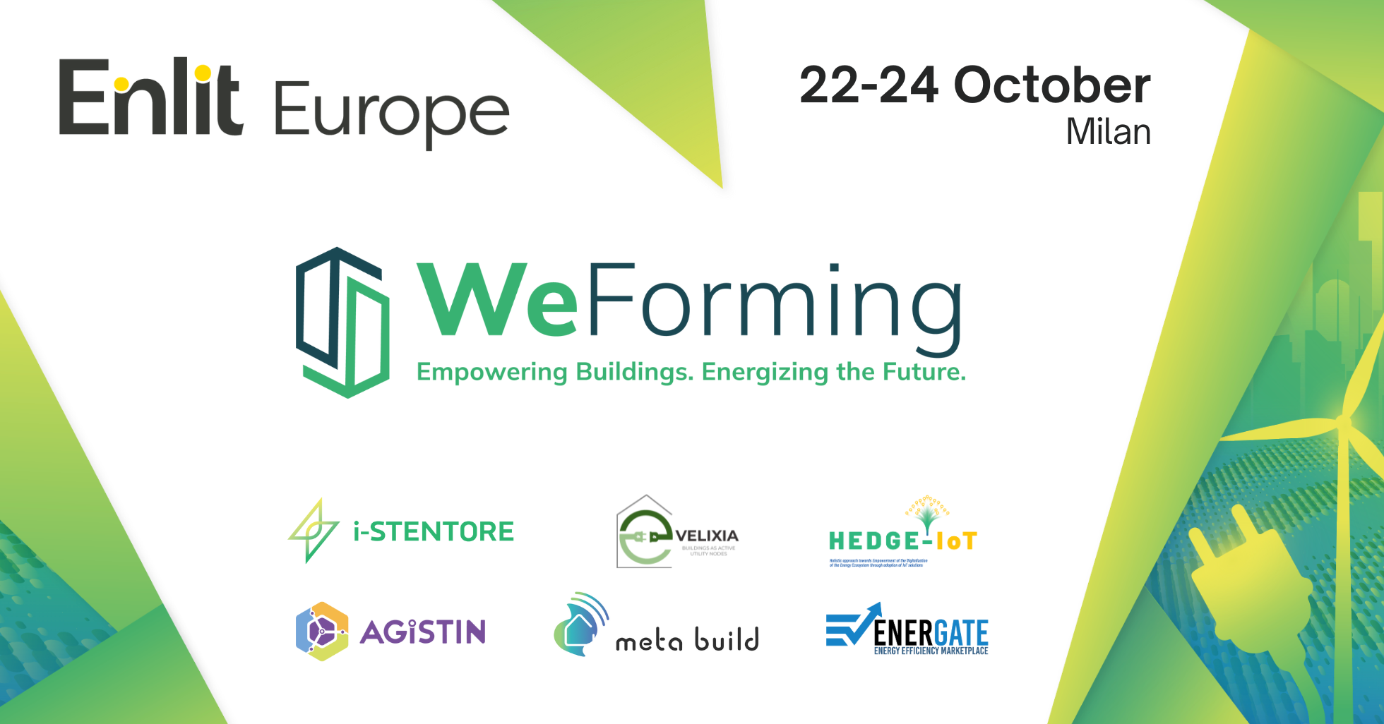 WeForming at ENLIT Europe banner