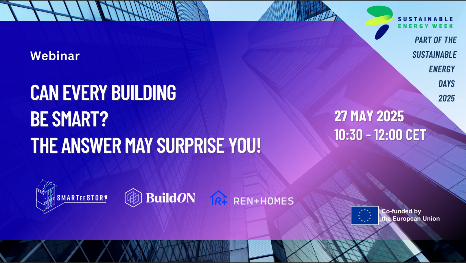 Webinar: Can every building be smart? The answer may surprise you! banner